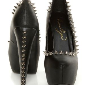 Lulus Privileged Rockstar Spiked Platform Pumps